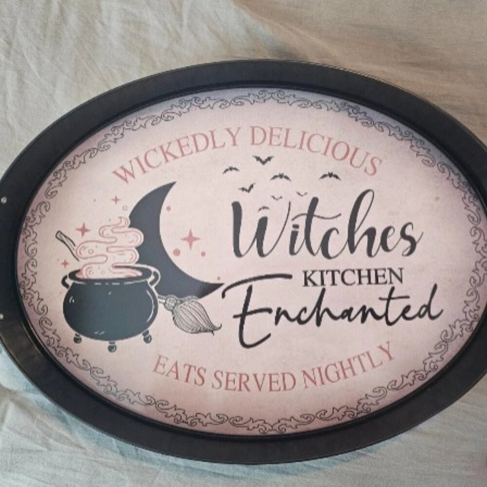 Halloween Oval Metal Tray (Wickedly Delicious) - Picture 3 of 3